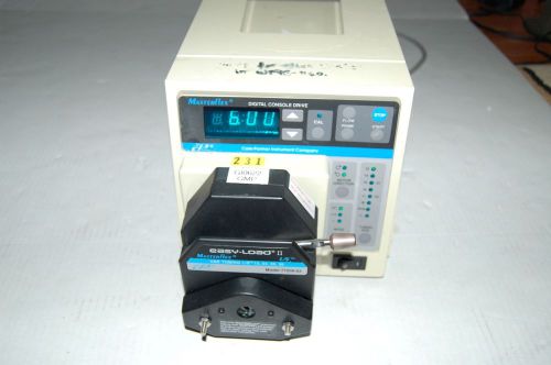 Cole Parmer MasterFlex Peristaltic pump  digital drive easy load console 7523-