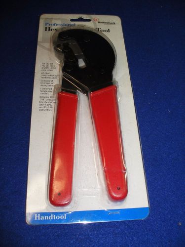 Radio shack professional heavy duty hex crimping tool – new in package 278-238 for sale