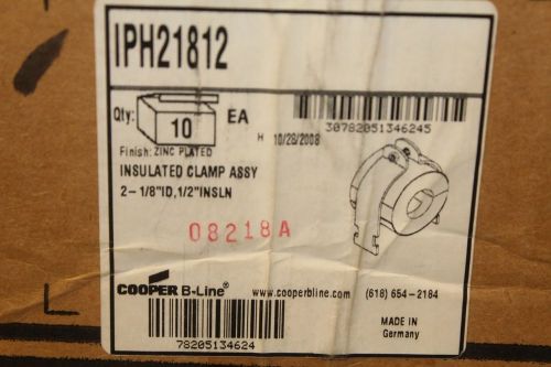 BOX OF 10 1Cooper B-Line IPH21812 Clamp Assembly 1/2&#034; Wall Insulation Thickness