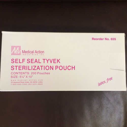 Medical Action Industries Self Seal Tyvek Sterilization Pouch/5.25&#034;x 10&#034;/200 CT