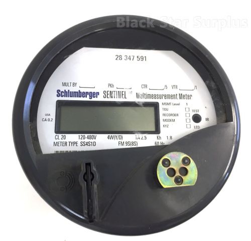 Shlumberger sentinel digital watthour multimeasurement meter  120-480v for sale