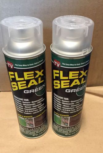 Flex Seal Green 14oz Lot Of 2 New As Seen On TV
