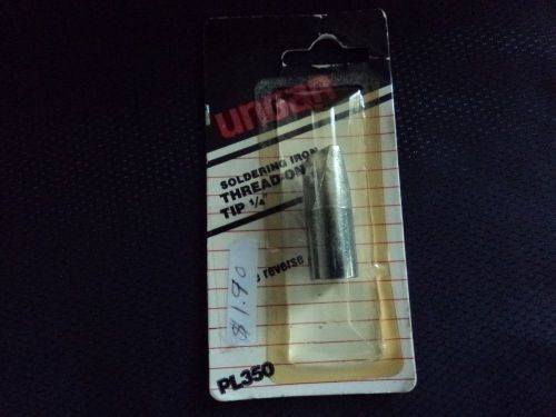 UNGAR SOLDERING IRON THREAD ON TIP 1/4&#034;- NEW IN PACK- B.I.N.
