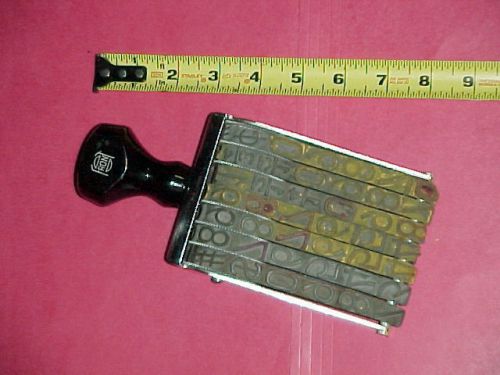 Pullman 3/4&#034; rotary 7 band numeric stamp with fractions &amp; symbols -giant! for sale