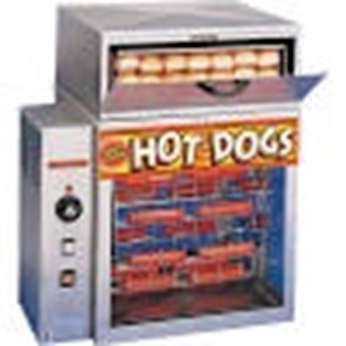 APW Wyott DR-2A Hot Dog Broiler with Bun Warmer Rotisserie Type 150 franks...