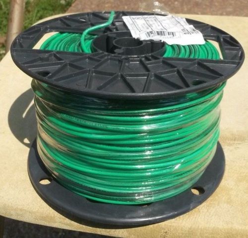 500ft 14 GAUGE AWG WIRE GREEN 600V MACHINE TOOL WIRE THWN-2 or THHN MTW  AWM