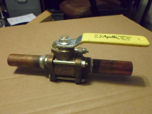Apollo bronze valve 8220501 inline, solder, 1 inch, used for sale