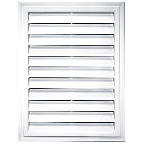 Builders edge 120061824001 18&#034; x 24&#034; rectangular vent 001, white for sale