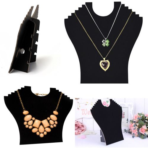 Velvet Necklace Pendant Jewellery Display Exhibition Holder Stand Show Case