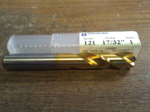 .5313 17/32 hsco tin stub drill for sale