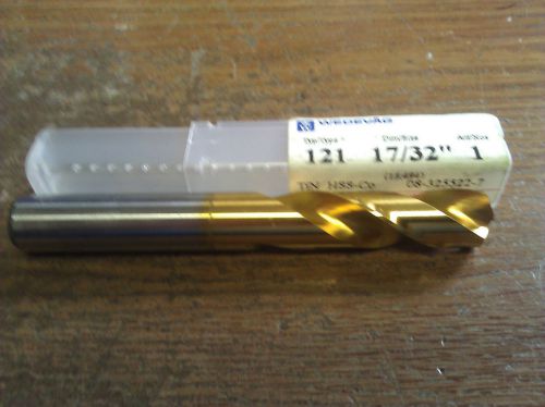 .5313 17/32 HSCO TiN STUB DRILL