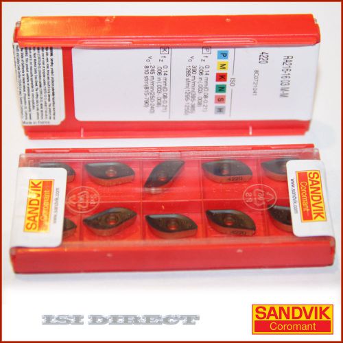 RA216 16 03 M-M 4220 SANDVIK *** 10 INSERTS *** FACTORY PACK ***