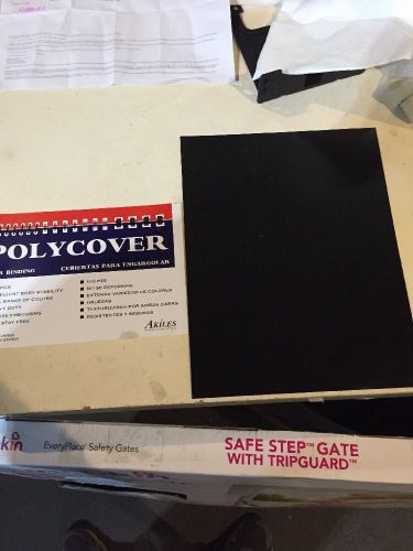Black sand texture report binding covers 12 mil 8-1/2 x 11 (100 sheets) for sale