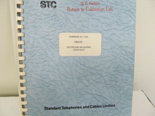STC 74834-SC Distortion Measuring Equipment Handbook
