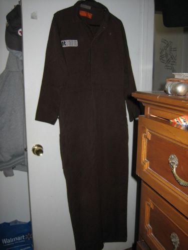 RICOH JUMP SUIT OVERALLS BROWN OVERALLS WORK SUITE  30 INSEAM 61 TOTAL LENGTH