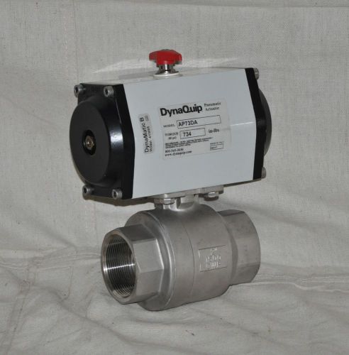 Dynaquip controls phs28ajd06a ball valve 2&#039;&#039; fnpt double acting stainless steel for sale