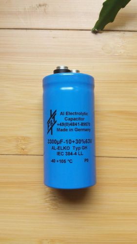 Lot of 4 pcs capacitor F&amp;T FTCap 3300uF 63V GH Screw Terminal Hi-End Audio