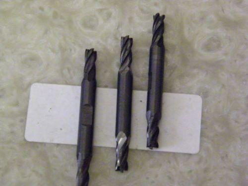 LOT OF3-PCS    ,LSI/DIXIE -USA-   -SOLID CARBIDE DOUBLE - END MILLS- 5.00MM