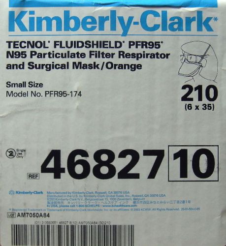 Kimberly Clark PFR95 Particulate Respirator Filter Masks 46827 Case Of 210 Small
