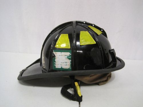 Cairns Firefighter Black Helmet Turnout Bunker Gear Model 1010 (H0242