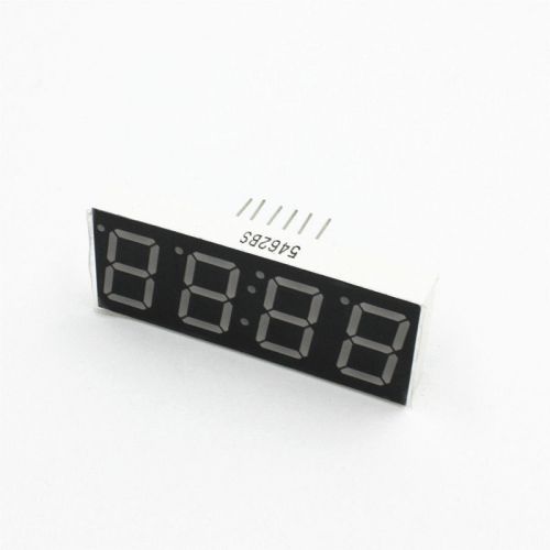 0.56&#034; 4 Digit Super Red LED Display Common Anode with Time Display 12 Pins M