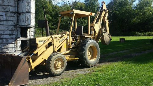 Ford 555b backhoe extend a hoe 4x4 excavator