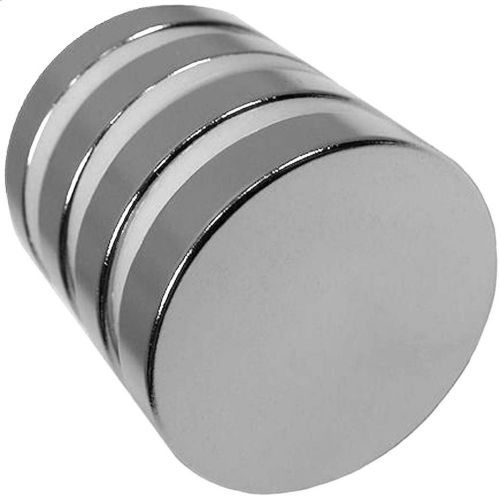 4 Neodymium Magnets 1.25  x 1/4 inch Disc N48