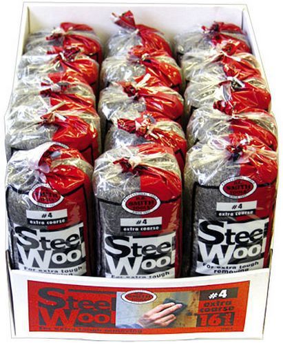 STEEL WOOL,#4 EX COARSE 16PAD
