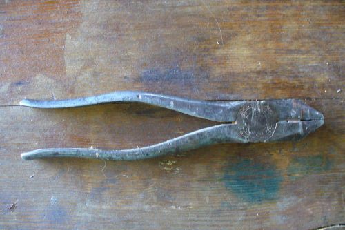 M.Klein &amp; Sons lineman pliers with side cutter, vintage