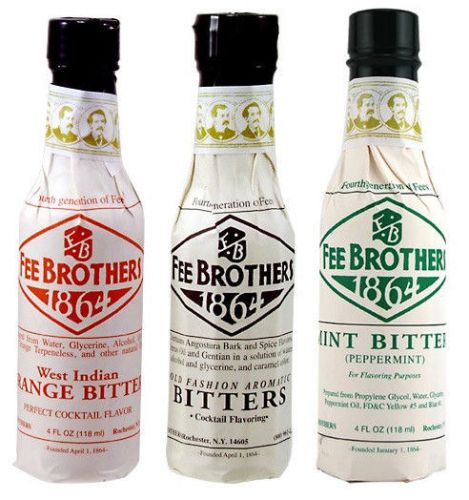 Fee Brothers Aromatic Cocktail Bitters - 3 Bottles - Bar Drink Mixology Flavors