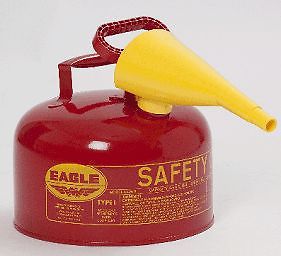 SAFETY GAS CAN,TYPE 1 MTL 5GL
