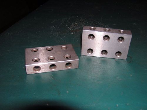 2 MATCHED PAIRS ULTRA PRECISION  BLOCKS 11 HOLES