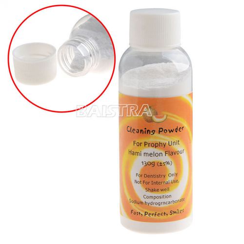 Melon Flavor Bottles Dental Air Polisher Prophylaxis Cleaning Powder 130g