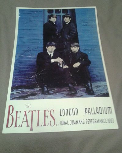 The Beatles concert poster London Palladium Royal Command Performance 1963 RARE