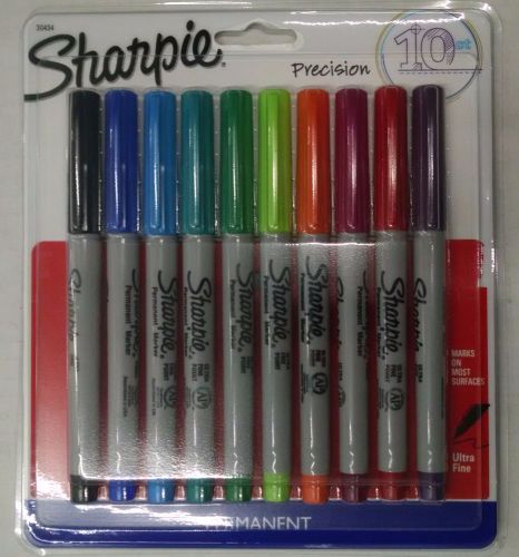 Sharpie Permanent Markers Ultra Fine, Assorted Colors 10