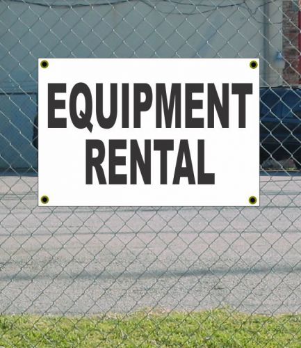 2x3 equipment rental black &amp; white banner sign discount size &amp; price free ship for sale
