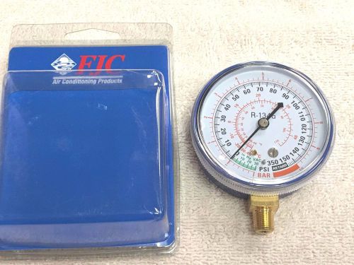 R134a, FJC, Low-Side, Gauge -30&#034; VAC to 0 to 350 PSI #6136 A/C Refrigeration
