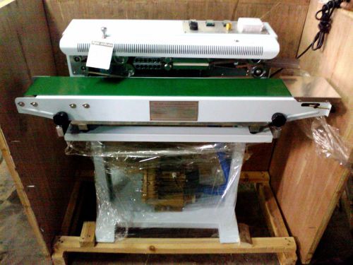 Horizontal bag continuous band sealer machine for sale