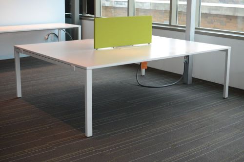 Vitra workit 4-person table (96&#034; x 72&#034;) with modular power for sale