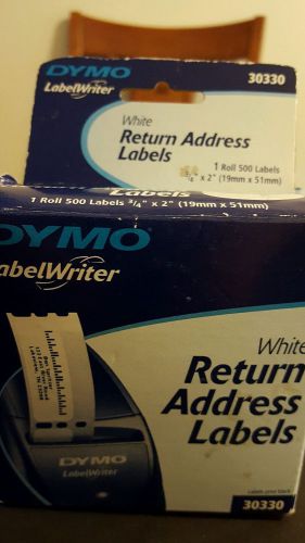 Dymo Address Labels White Return Address Labels, 3/4&#034; x 2&#034; 30330