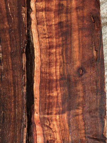 Curly Koa From Hawaii Spalted Ambrosia Live Edge 2 Boards 21-23&#034;x4-5x2&#034;