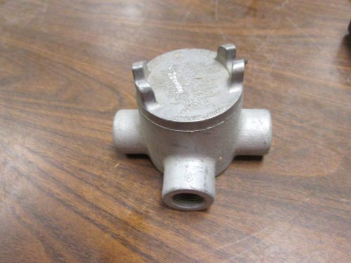 Crouse-Hinds Explosion Proof Condulet GUAT-14 Size: 1/2&#034; 3-Way Used