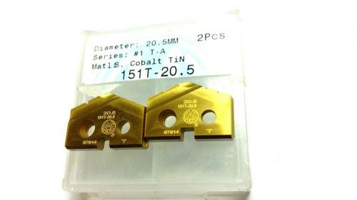(2 Inserts) 20.5mm AMEC #1 T-A Cobalt TiN Spade Inserts (Q 399)