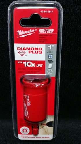 Milwaukee 49-56-0517 1&#034; Diamond Plus One Piece Hole Saw Tile Bit NEW IN PACKAGE