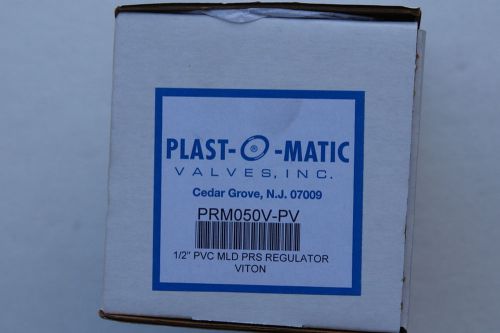 PLAST-O-MATIC PRESSURE REGULATOR VALVE PRM050V-PV 1/2&#034; NPT
