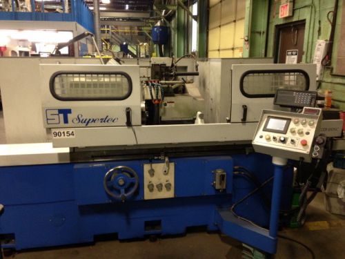 12.6&#034; swg 40&#034; cc supertec g32p-100nc od grinder, plc auto infeed control, hyd. t for sale
