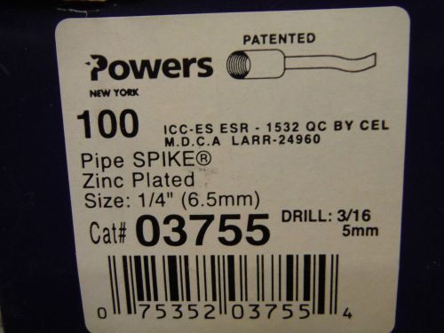 powers pipe spike (100pcs) (03755) Zinc