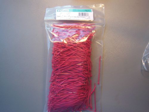 Panduit 3 7/8 cable ties pan-ty 1000ct 7/8 bundle air handing spaces new red for sale