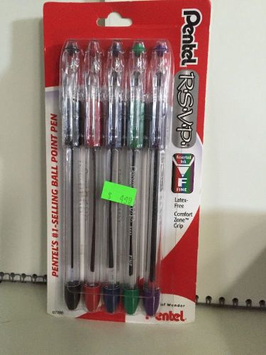 Pentel RSVP Assorted Fine Tip Pens