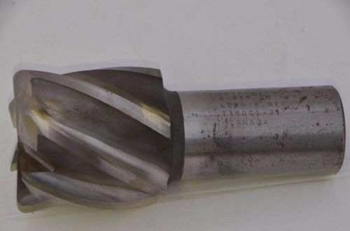 International 2&#034; Dia End Mill 6 Flute, HSS 1.25&#034; Shank T350G1-31 4.5&#034; OAL